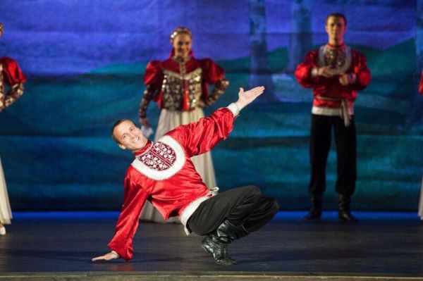 Folklore show "Russia In Fairytales" in Youth House on Vasilyevsky Island in Saint-Petersburg