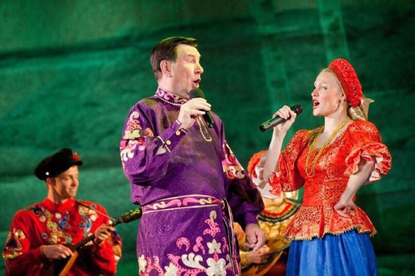 Folklore show "Russia In Fairytales" in Youth House on Vasilyevsky Island in Saint-Petersburg
