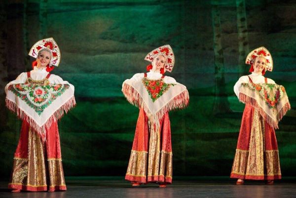 Folklore show "Russia In Fairytales" in Youth House on Vasilyevsky Island in Saint-Petersburg