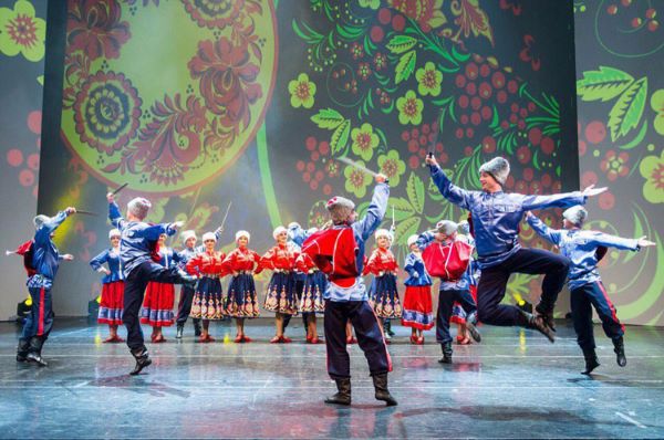 Folklore show "Russia In Fairytales" in Youth House on Vasilyevsky Island in Saint-Petersburg