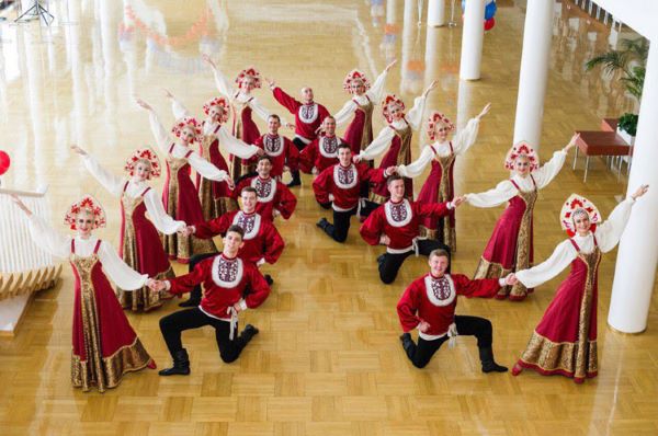 Folklore show "Russia In Fairytales" in Youth House on Vasilyevsky Island in Saint-Petersburg