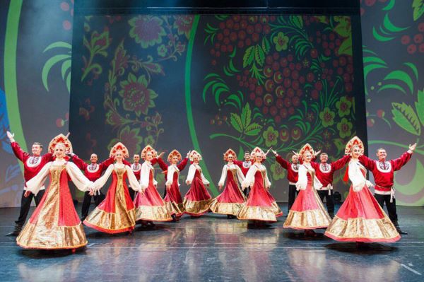 Folklore show "Russia In Fairytales" in Youth House on Vasilyevsky Island in Saint-Petersburg