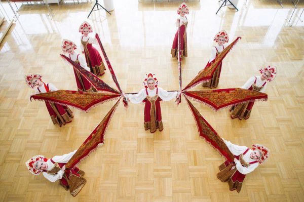 Folklore show "Russia In Fairytales" in Youth House on Vasilyevsky Island in Saint-Petersburg