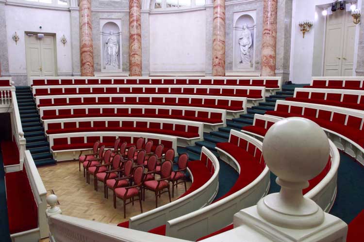 Seating plan of the Hermitage Theater